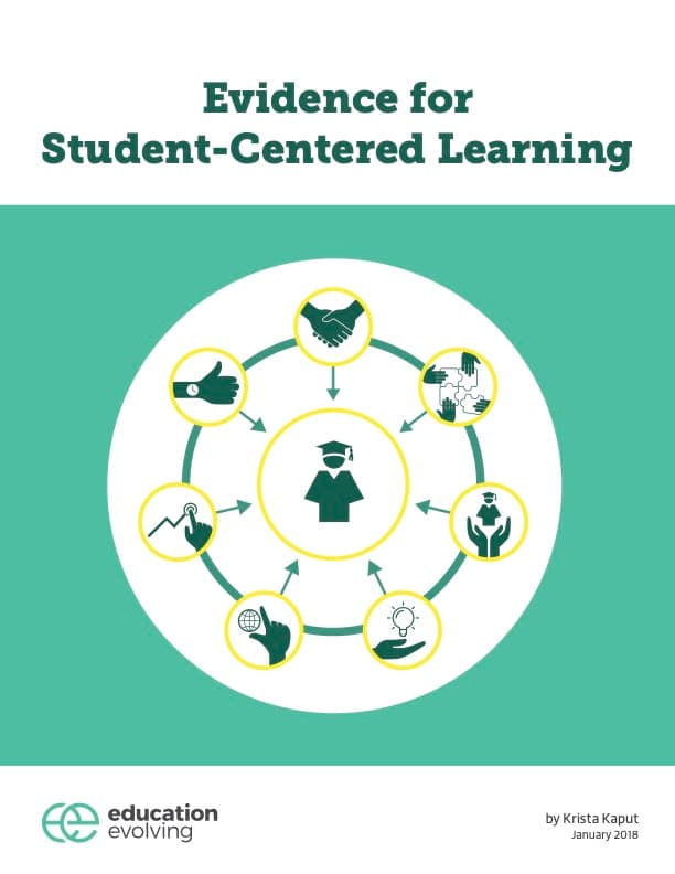 Cover of Evidence for Student-Centered Learning by Krista Kaput, Education Evolving